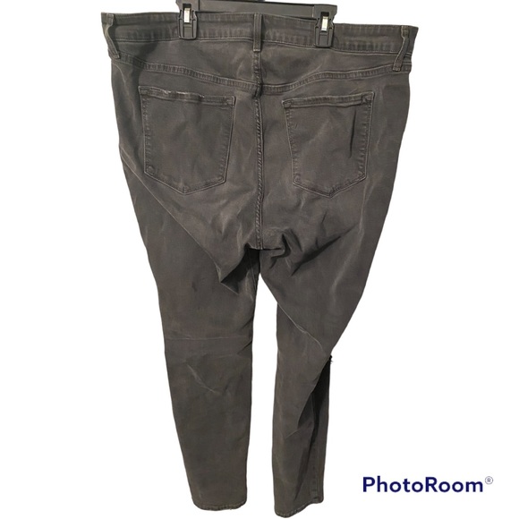 OLD NAVY ROCKSTAR JEANS mid rise super skinny stretchy denim ripped distressed - Picture 2 of 2